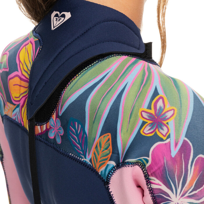 2024 Roxy Chicas Swell Series 3/2mm Gbs Back Zip Neopreno ERGW103055 - Mood Indigotrue Paradise